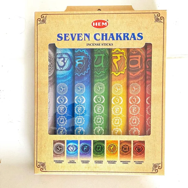 HEM Seven Chakras - Wierook stokjes - giftpack - 7 doosjes multicolor
