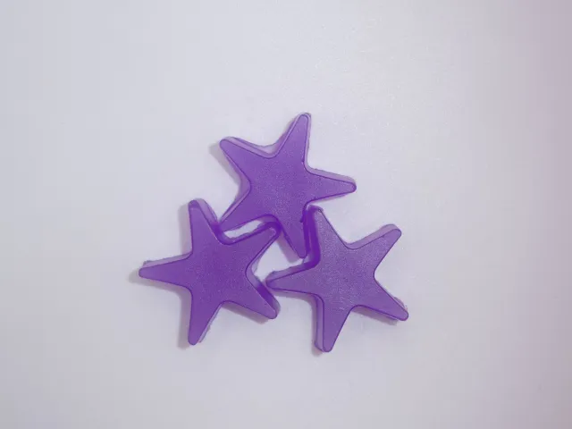 Mythical merch Wax melts sterren 3 stuks paars lavendelgeur
