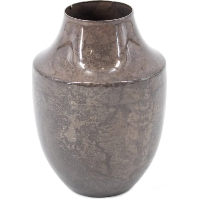 homebound by ky Vaas metaal brown marble | bloemenvaas Bruin
