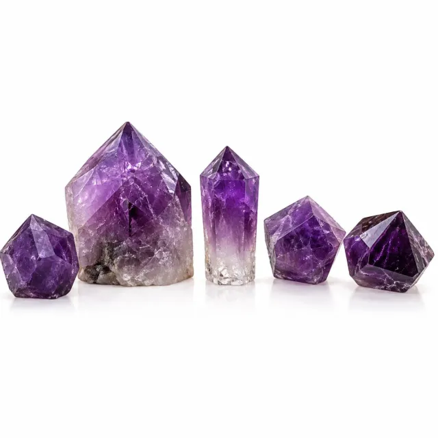 S4H Amethist Punten Set – Ultra Quality Brazilië – 270 gram – Hoogste Kwaliteit Edelsteen | Bescherming, Rust & Spirituele Groei
