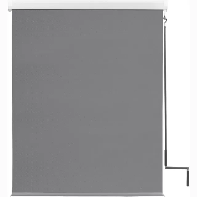 Bolt Edge Rolgordijn - Donkergrijs - Verduisterend - Voor balkon - 140x240cm