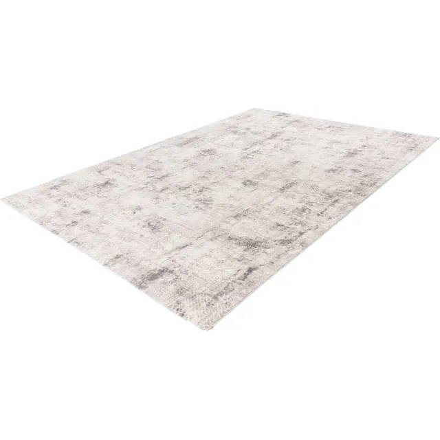 Pierre Cardin Lalee vloerkleed modern trendy hotelsjiek laagpolig karpet vervaagd 120x170 cm zilver