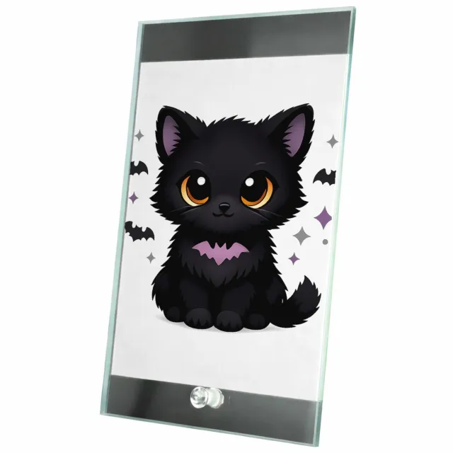 Mr Cadeautjes Glasframe 15 x 23 - design Schattige herfstvos met magische bladeren | cadeau Wit