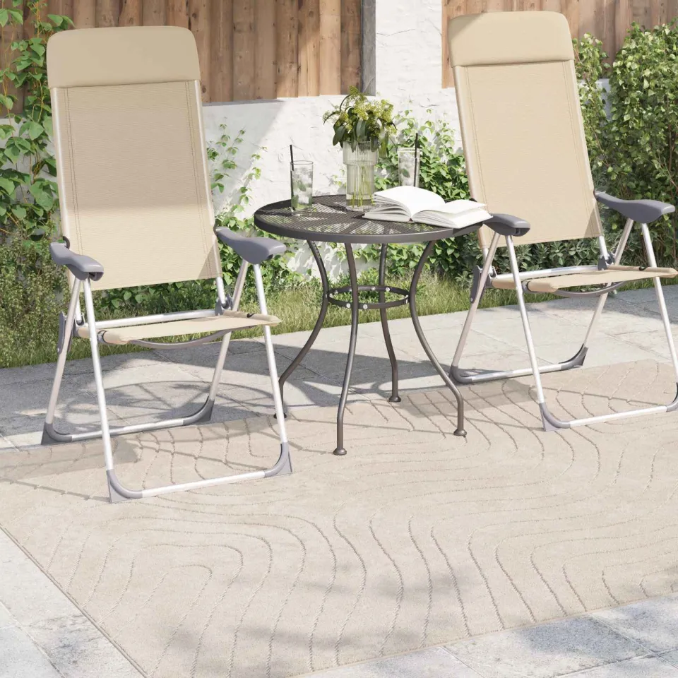 vidaXL Binnen- en buitentapijt PALMERAS Beige 160 x 230 cm Polyester, foto 3
