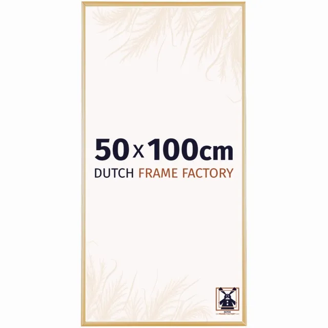 Dutch Frame Factory Fotolijst 50x50 cm - Aluminium - Goud Vintage - Kampen