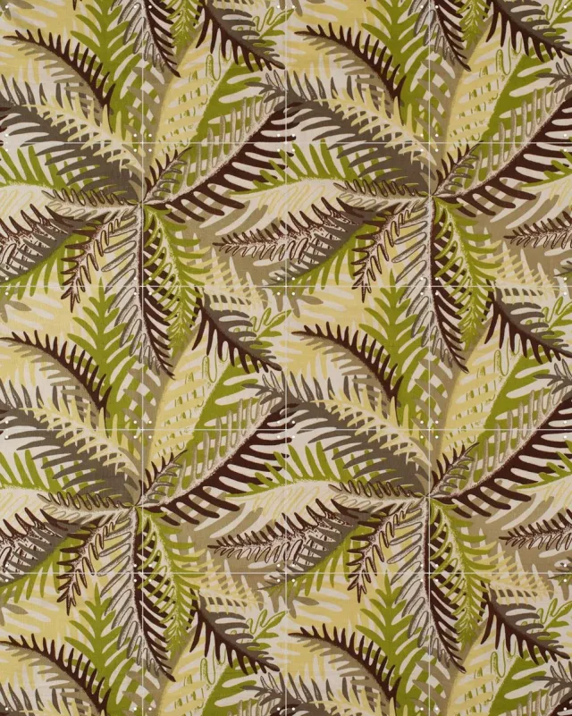 IXXI Earlston, Donald Bros & Victoria and Albert Museum - 80 x 100 cm - Grote wanddecoratie en posters - Houtsnede, Vintage, Klassiek, Naturalisme Pastel kleuren / Groen