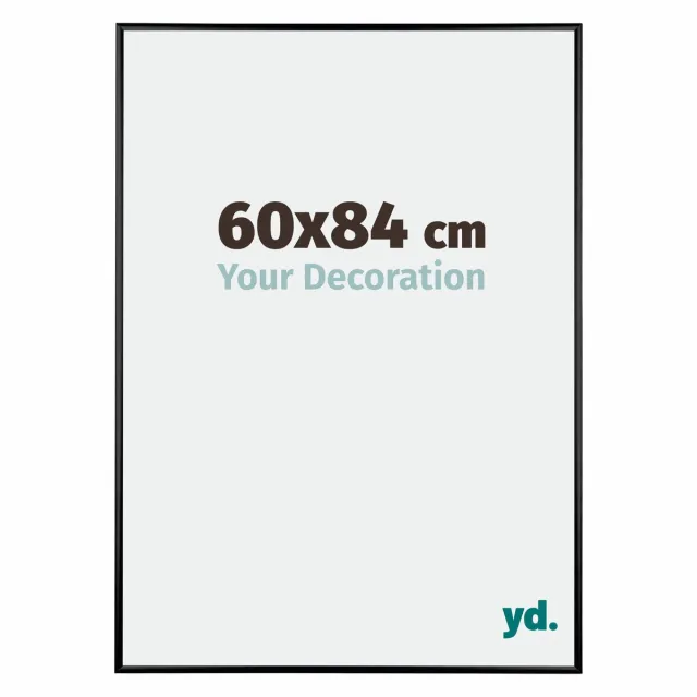 yd. Your Decoration - Fotolijst 60x84 cm - Aluminium - Zwart Hoogglans - Kent