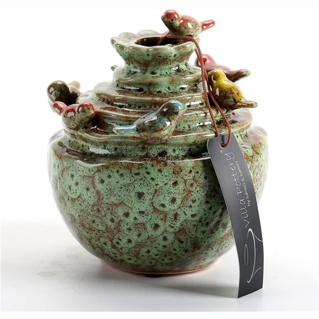 Villa Pottery Vaas Grenada D12xH14 groen