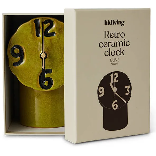 HKliving Retro tafelklok groen, foto 4