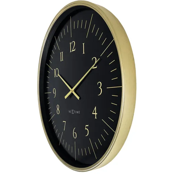 NeXtime Galaxy Large wandklok 77 cm zwart, foto 3