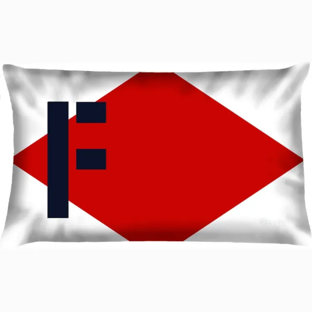 Velits outdoor Sierkussen - Buitenkussen Seinvlag Letter F Waterafstotend Bootkussen - Multicolor - 60 Cm X 40 Cm rood