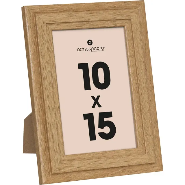 Atmosphera Fotolijstje voor een foto van 10 x 15 cm - naturel - foto frame Classico - Hout - staand en hangend
