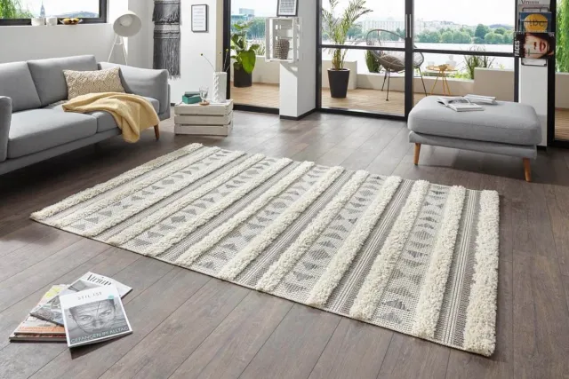 Mint rugs Berber vloerkleed - Handira crème/grijs 115x170