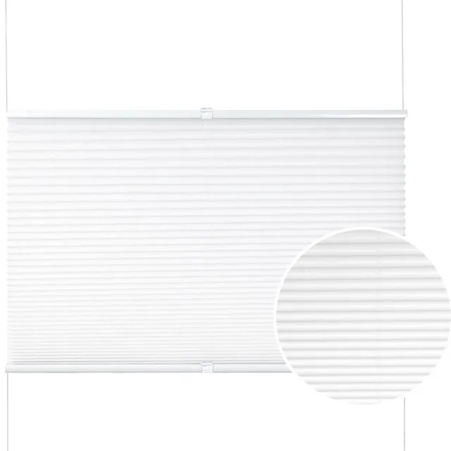 Bolt Edge Jaloezieën - Wit - 80x130cm - Isolerend - Polyester - Zonder Boren