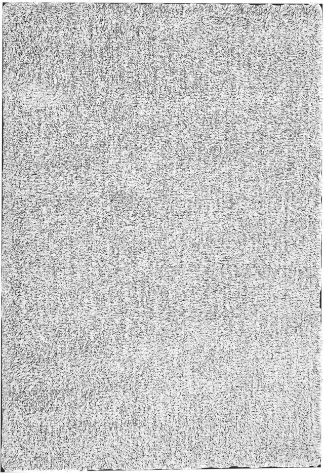 Beliani DEMRE - Shaggy vloerkleed - Grijs gemêleerd - 140x200 cm - Polyester