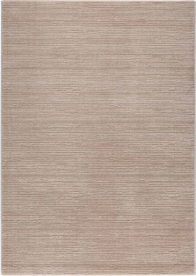 flycarpets ELEGANZA VLOERKLEED GESTREEPT MODERN LAAGPOLIG - BEIGE