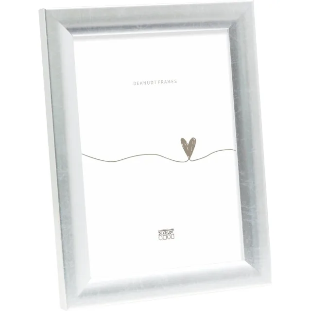 Deknudt Frames fotolijst S54SD2 - zilverkleur - hout - 18x24 cm