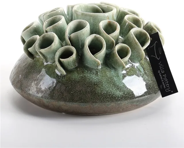 Villa Pottery Groene Tuitvaas Suus D22xH13