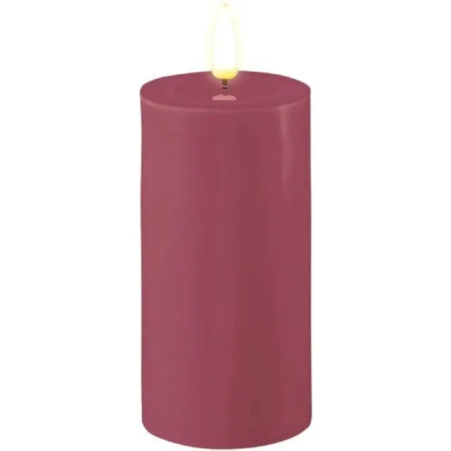 Deluxe Homeart Led Kaars 5 x 10 cm Magenta