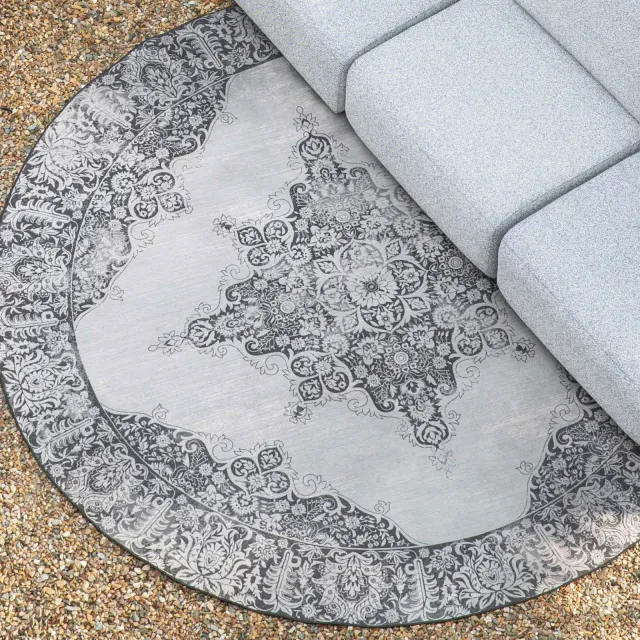 Zuiver Outdoor Vloerkleed 'Coventry' 280cm, kleur Zwart, foto 2