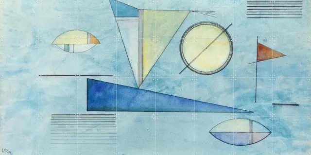 IXXI Dunst, Kandinsky & Bridgeman Images - 160 x 80 cm - Grote wanddecoratie en posters - Abstract, Klassiek Lichte tinten