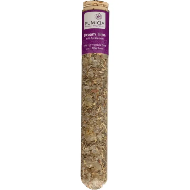 Pumicia Wierookmix 'Dream Time' in glazen buis, Pumicia, 25 - 30 gram