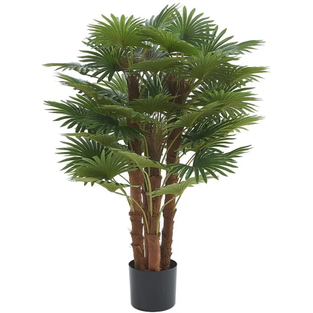 Vente-unique Kunstpalmboom - H 93 cm - Groen - RHAPIS