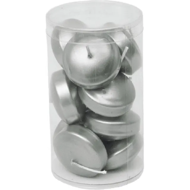 JEKA Drijfkaarsen Tube 'Silver' - drijfkaarsen - kerst - zilver