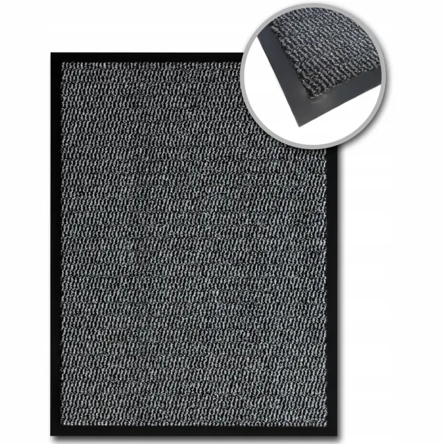 OLSZA Antislip Deurmat 60x90 cm - Vuil- en Vochtbestendig Grijs