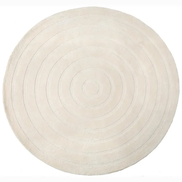 LABEL51 Agra Vloerkleden - Wit - Polyester - 200x200 cm - Rond