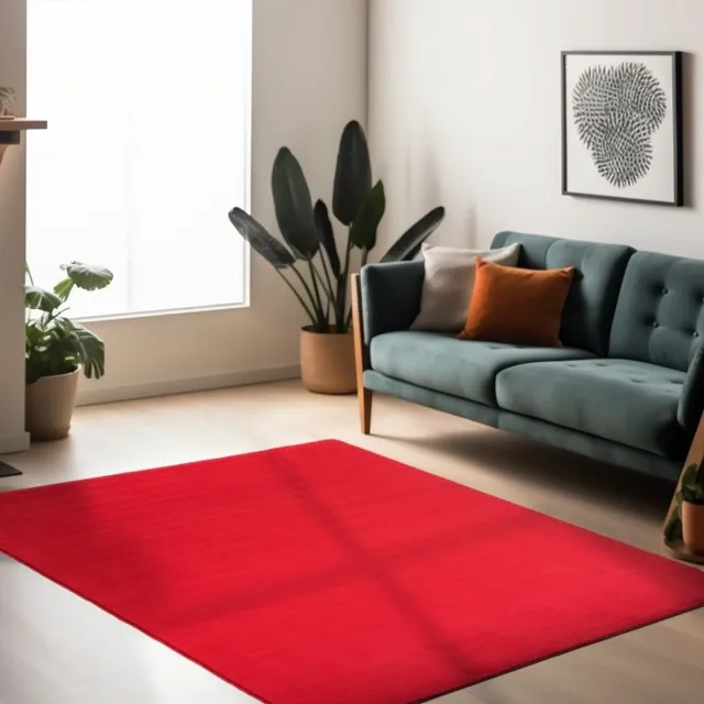 TapisTrend Designer tapijt Rood 140x200 cm Binnenkleed voor de woonkamer, duurzaam en slijtvast, comfortabel, voor dagelijks gebruik, bohemian stijl