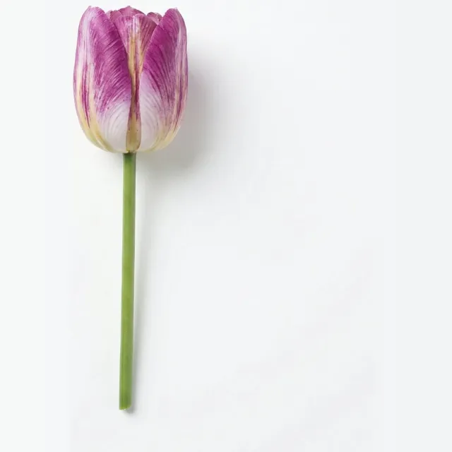 Florafy Kunstbloem Tulp - Kunstbloemen voor binnen - Onderhoudsvrij Groen