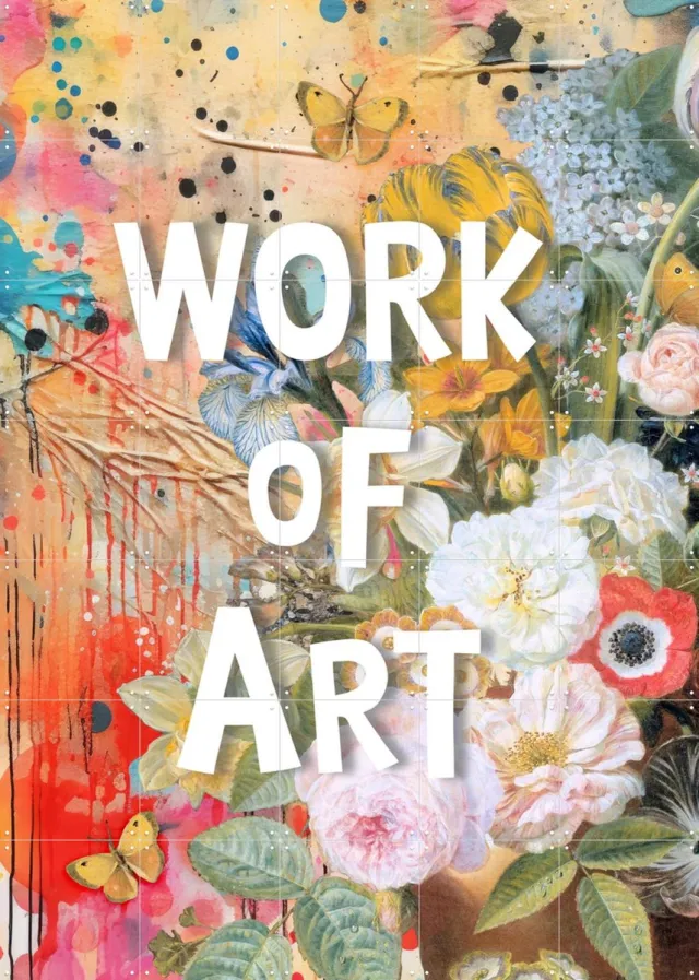 IXXI Work of Art, Marja van den Hurk - 100 x 140 cm - Grote wanddecoratie en posters - Illustraties, Kleurrijk, Studeerkamer, Woonkamer, Slaapkamer Roze