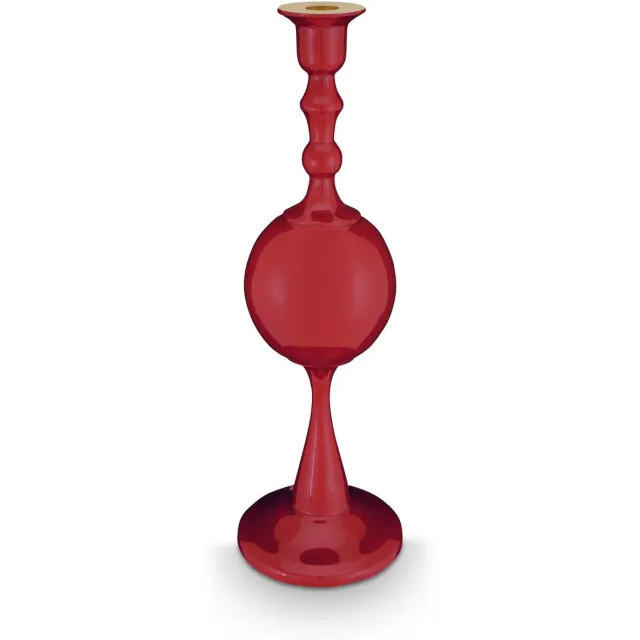 Pip Studio Kandelaar Sphere - Donkerrood - Metaal - 37 cm