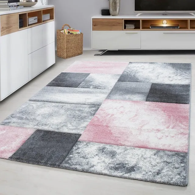 Ayyildiz Modern vloerkleed Hawaii 280 x 370 cm Roze Grijs
