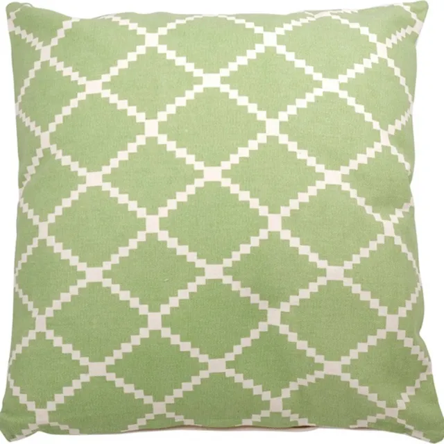 Linen & More Kussen Mrs. Graphic Groen | 50 X 50 | Sierkussen Voor Woonkamer Of Slaapkamer