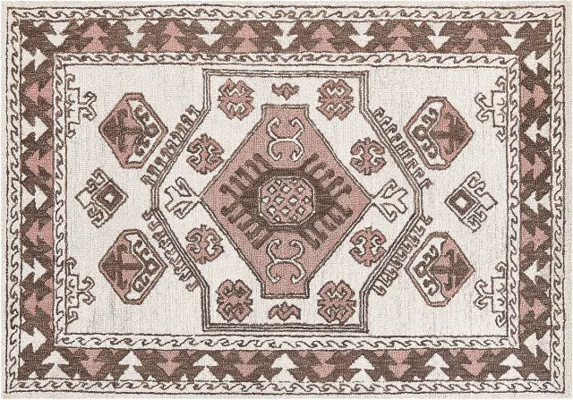 Beliani TOMARZA - Vloerkleed - Multicolor - Wol meerkleurig