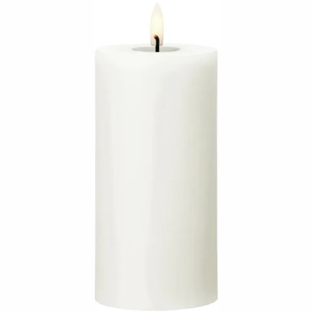 Ester & Erik Led Pillar kaars H15cm silky wit