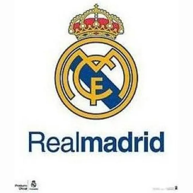 Real Madrid CF Poster REAL MADRID 40x50 LOGO wit