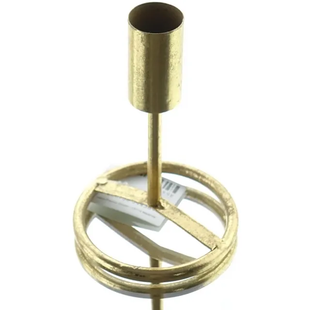 Freese Kaarsenhouder Goudkleurig met voet 15 cm - metaal Naturel