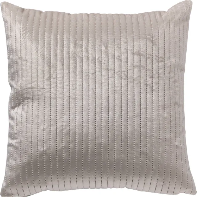 Dutch Decor DAVID - sierkussen 40x40 cm - gestikt streepje - Pumice Stone - beige - Inclusief binnenkussen - Luxe kussens voor woonkamer & bank