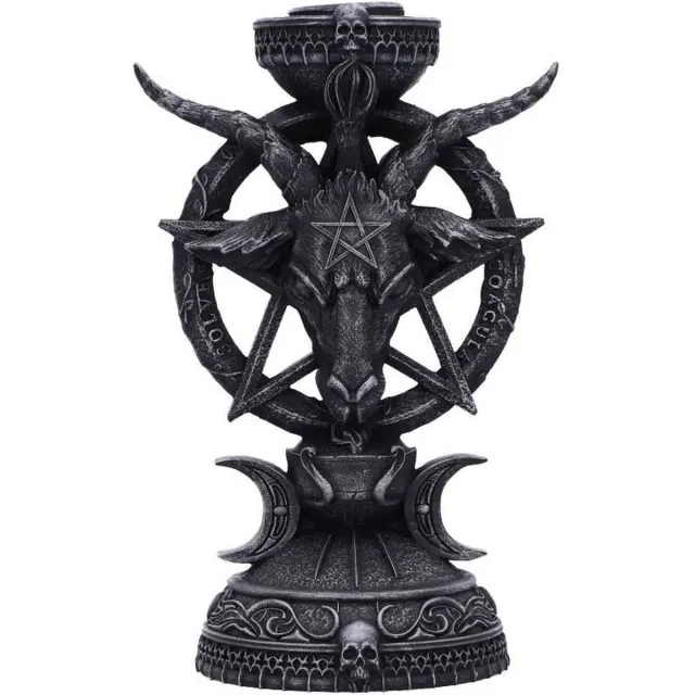 Nemesis Now Light of Baphomet Kaarsenstandaard - Grijs