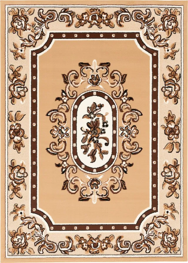 Pergamon Oriëntaals Velours Tapijt Trendline Beige