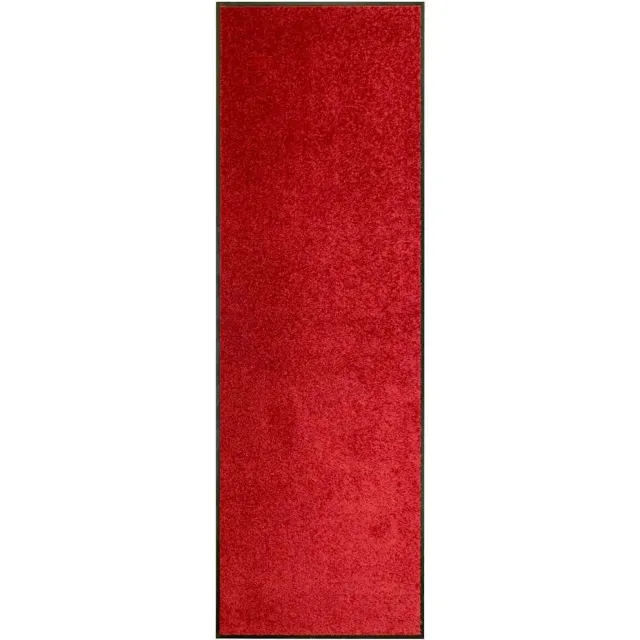 vidaXL Deurmat wasbaar 60x180 cm rood