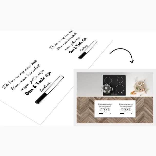 KitchenYeah Keukenloper - Loper keuken - 'Oom en tante zijn' - Quotes - Spreuken - Keukenloper vinyl Multicolor