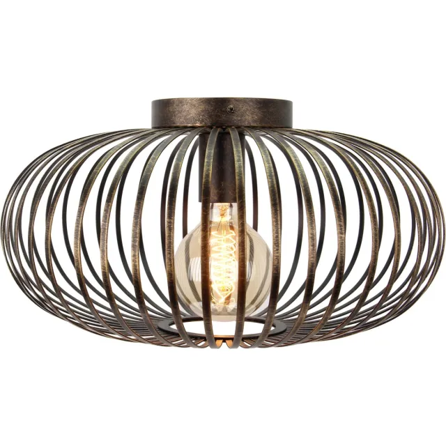 Chericoni Ligthing Chericoni Curvato Plafondlamp - 1-lichts - Ø40 cm - Brons - Metaal