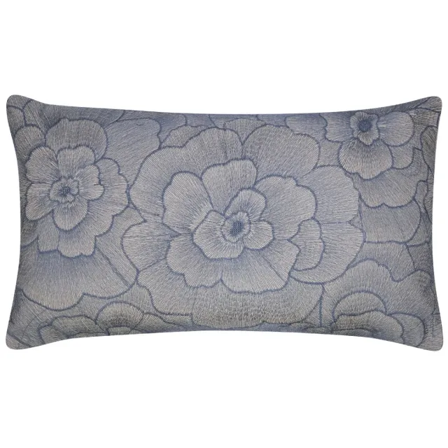 Mars & More Rosanna Kussen geborduurd blauw 30x50cm