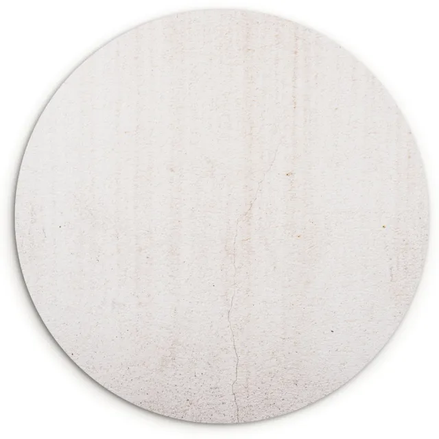 WallCircle Wandcirkel 140x140 cm - Muurcirkel Beton - Muur - Wit - Muurdecoratie woonkamer - Wanddecoratie slaapkamer - Kamer decoratie accessoires - Ronde schilderijen Steen