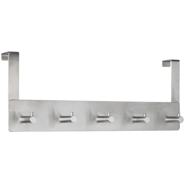 Alco deurgarderobe Alco zilver 5 haken