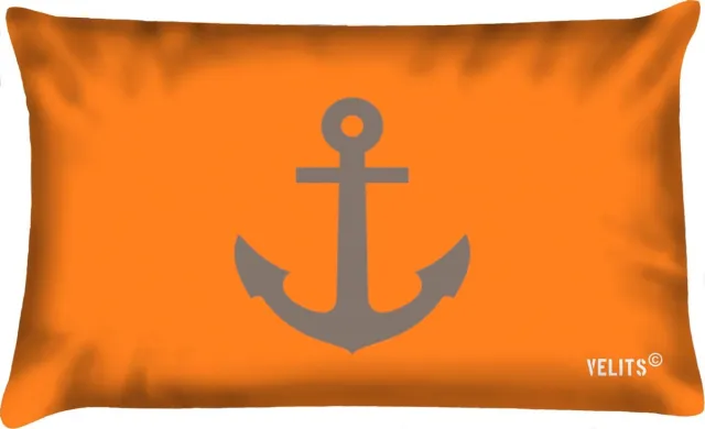 Velits outdoor Sierkussen - Buitenkussen La Dolce Vita Oranje Grijsbruin Waterafstotend Bootkussen Anker